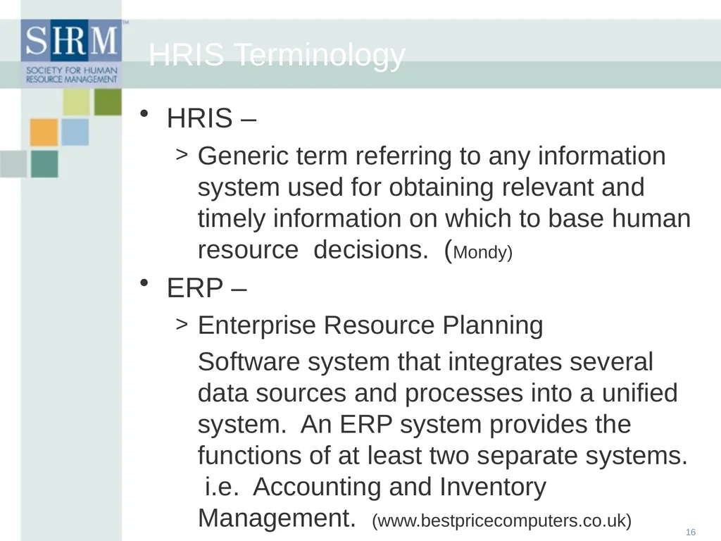 HR Data Management: An Historical, Technological - slide 16 of 68