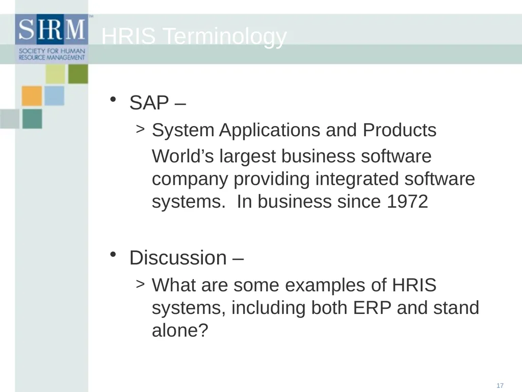 HR Data Management: An Historical, Technological - slide 17 of 68