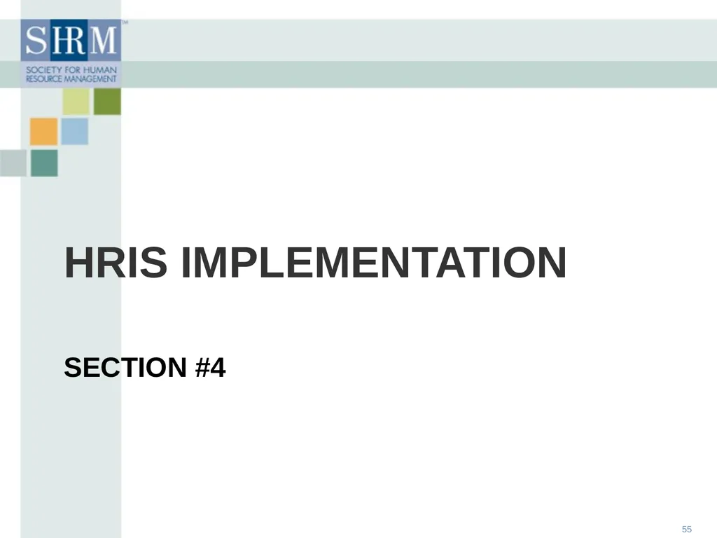 HR Data Management: An Historical, Technological - slide 55 of 68