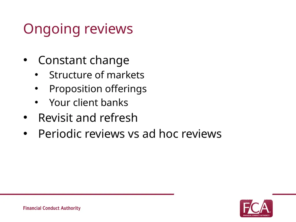Assessing suitability: Research & Due Diligence - slide 12 of 15