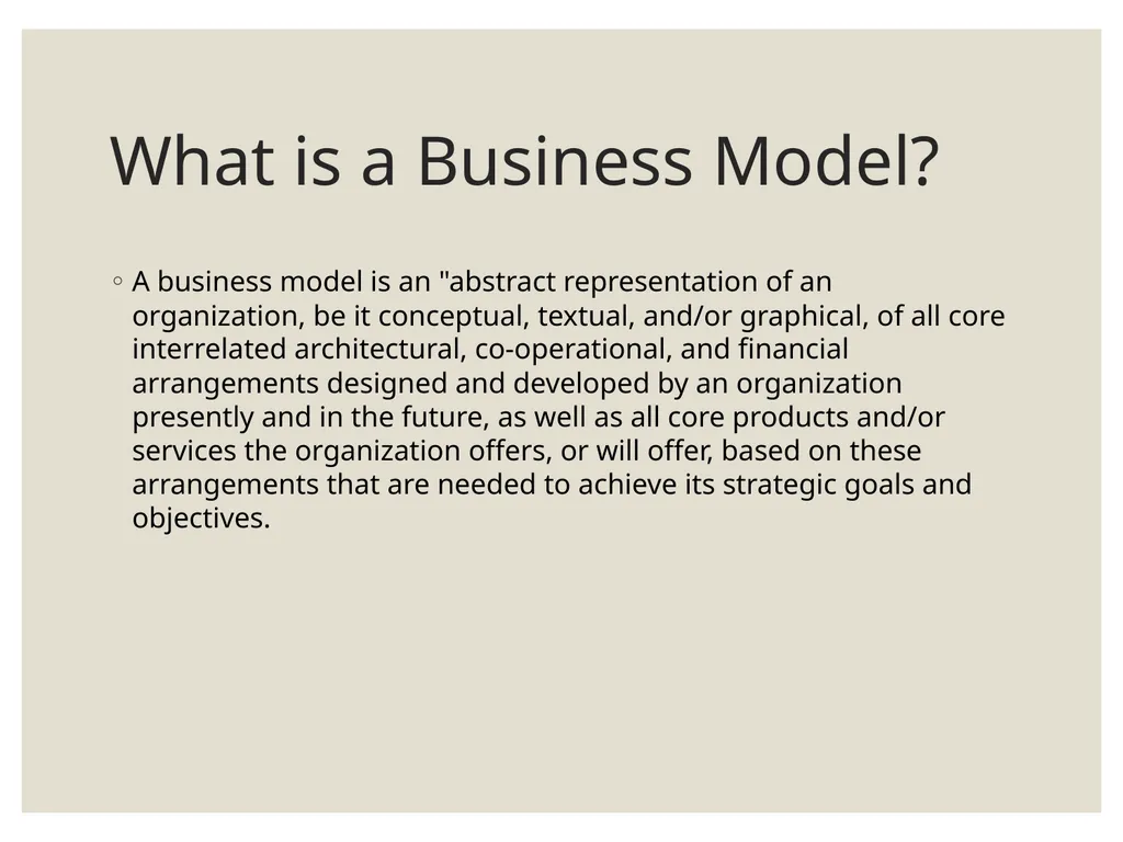 DRAWAY (卓为) Business Models Learning Objectives - slide 3 of 11