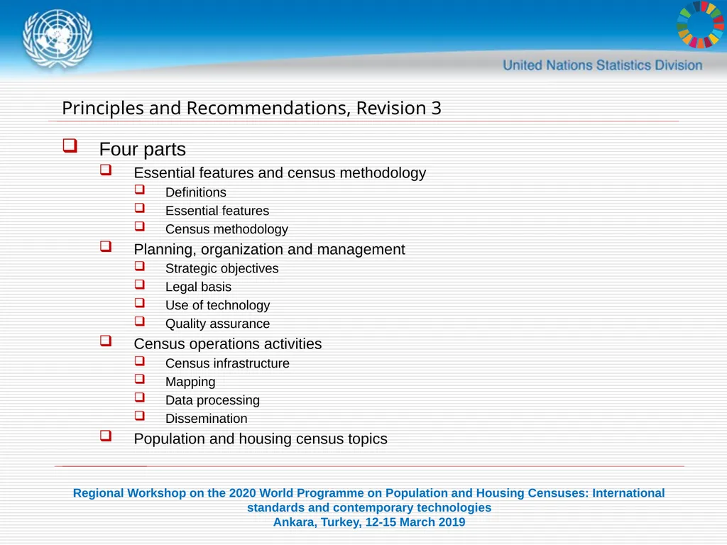 United Nations Statistics Division Programme in - slide 19 of 30