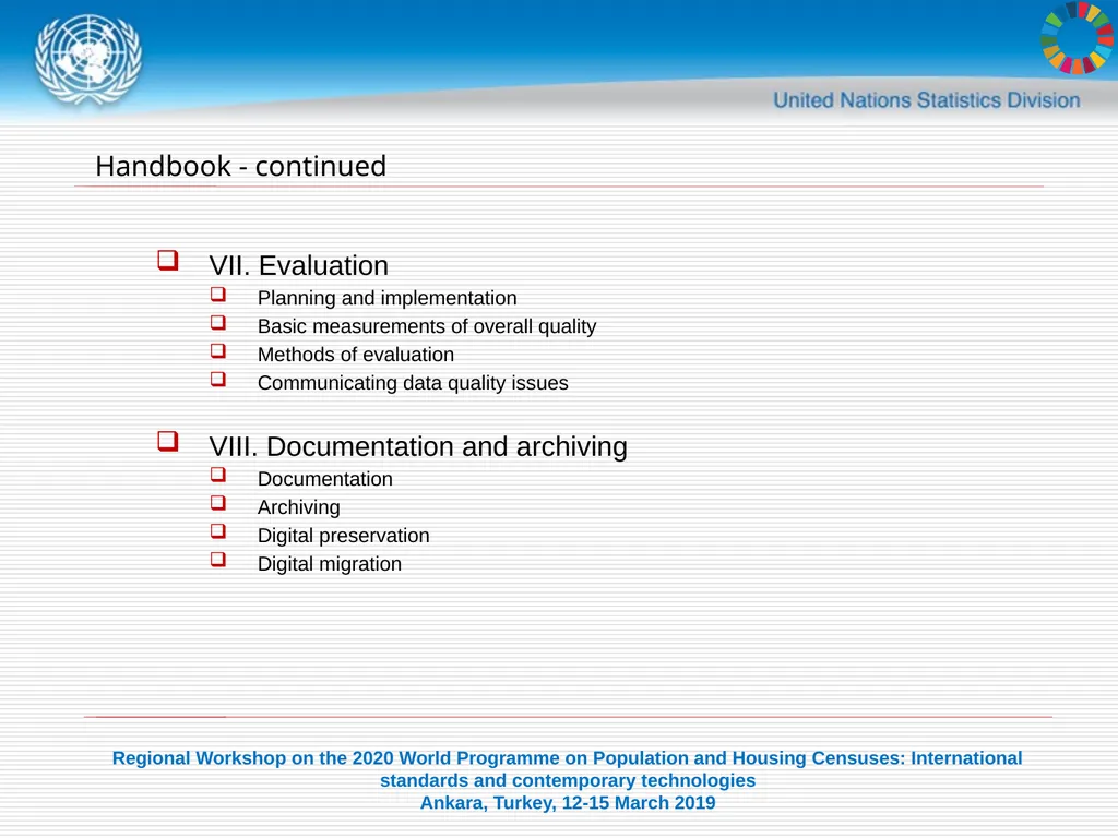United Nations Statistics Division Programme in - slide 23 of 30