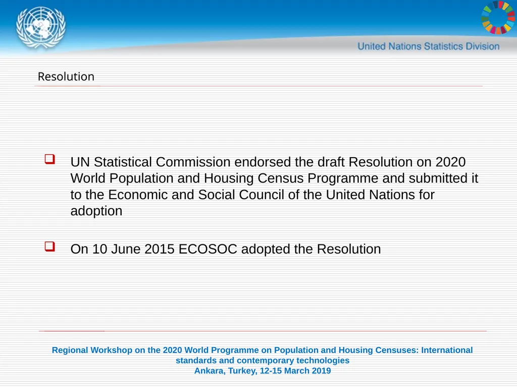United Nations Statistics Division Programme in - slide 2 of 30