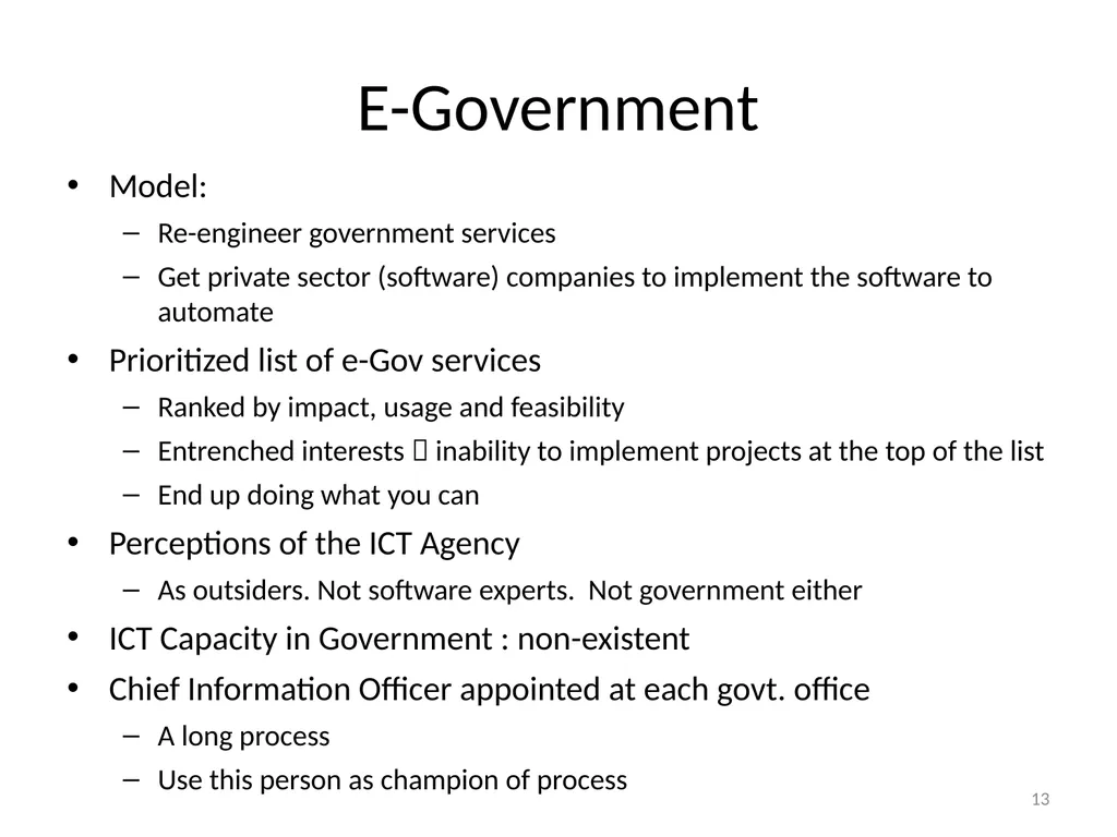 Making and implementing policy Rohan Samarajiva & - slide 13 of 28