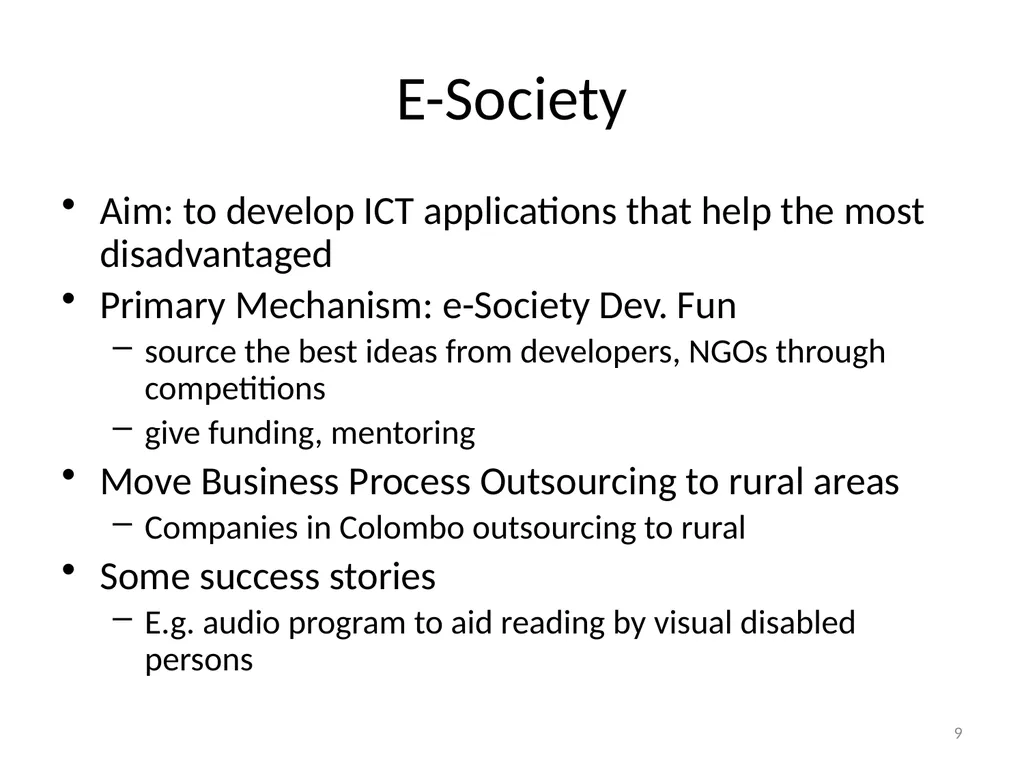 Making and implementing policy Rohan Samarajiva & - slide 9 of 28