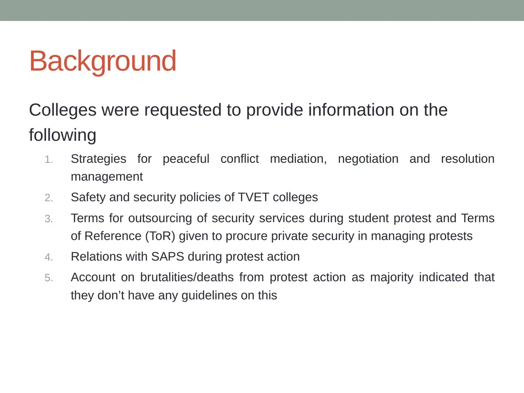 Presentation to Portfolio Committee on Higher - slide 3 of 18
