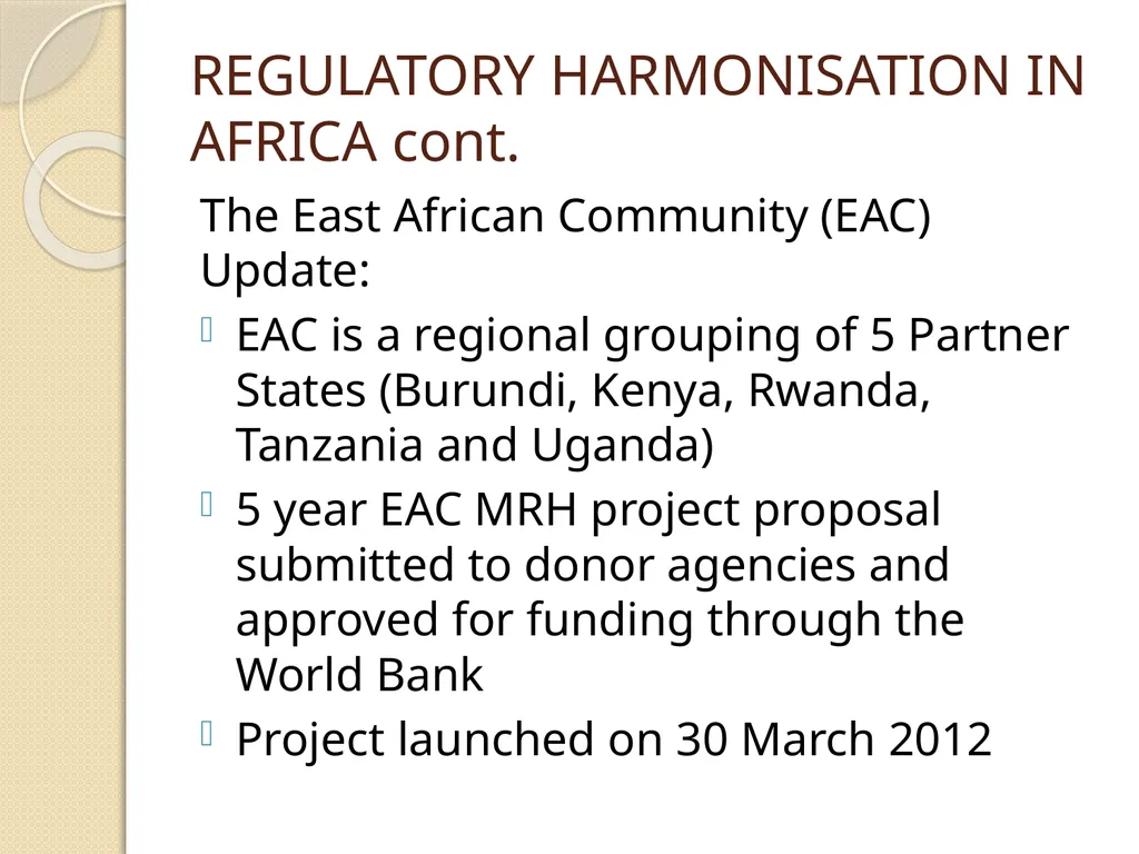 AFRICA REGULATORY CONFERENCE FEEDBACK DR DORCAS - slide 10 of 29