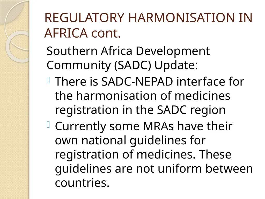 AFRICA REGULATORY CONFERENCE FEEDBACK DR DORCAS - slide 13 of 29