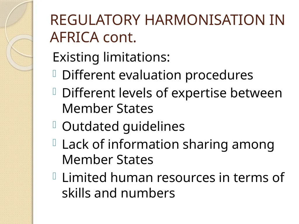 AFRICA REGULATORY CONFERENCE FEEDBACK DR DORCAS - slide 15 of 29