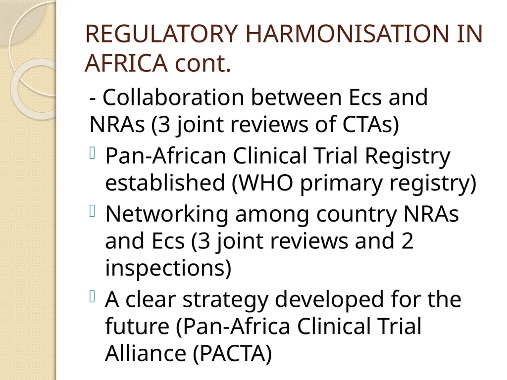 AFRICA REGULATORY CONFERENCE FEEDBACK DR DORCAS - slide 23 of 29