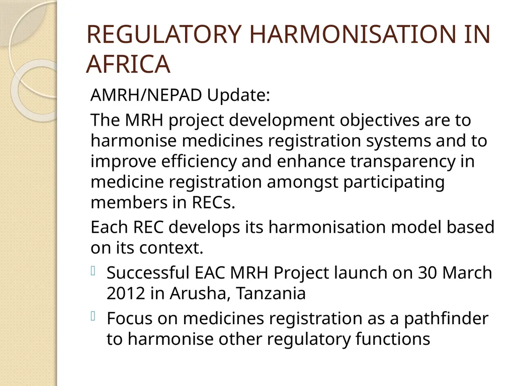 AFRICA REGULATORY CONFERENCE FEEDBACK DR DORCAS - slide 8 of 29