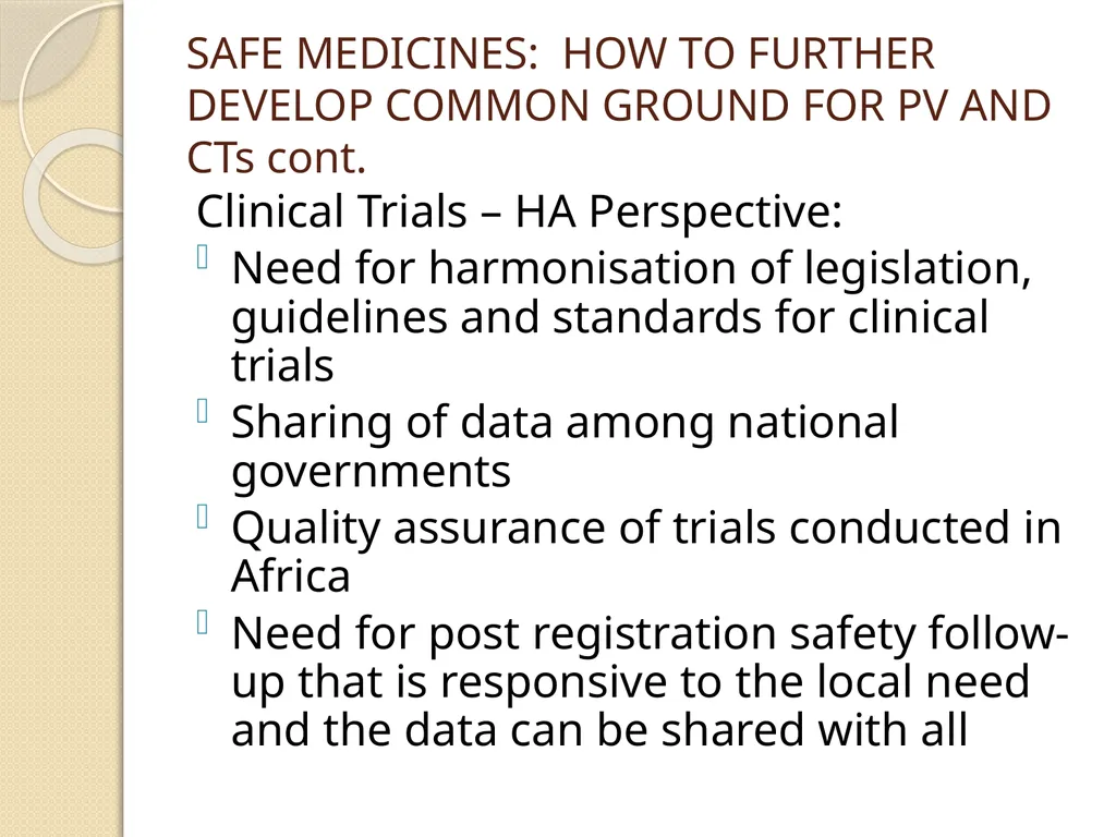 AFRICA REGULATORY CONFERENCE FEEDBACK DR DORCAS - slide 26 of 29