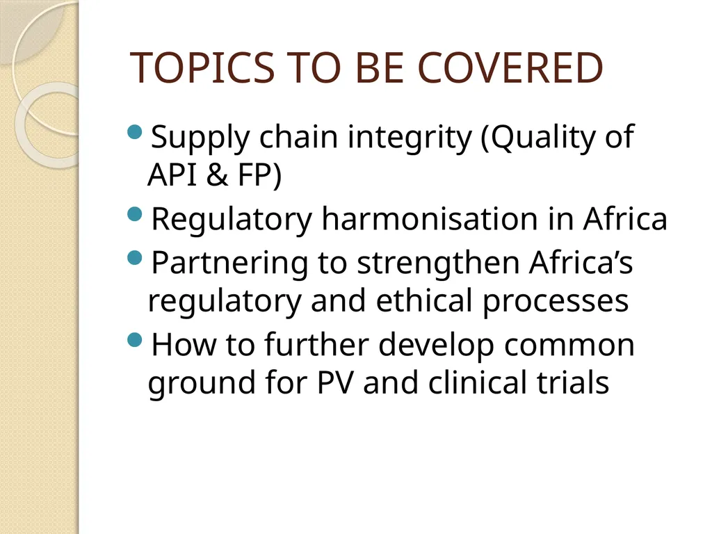 AFRICA REGULATORY CONFERENCE FEEDBACK DR DORCAS - slide 3 of 29
