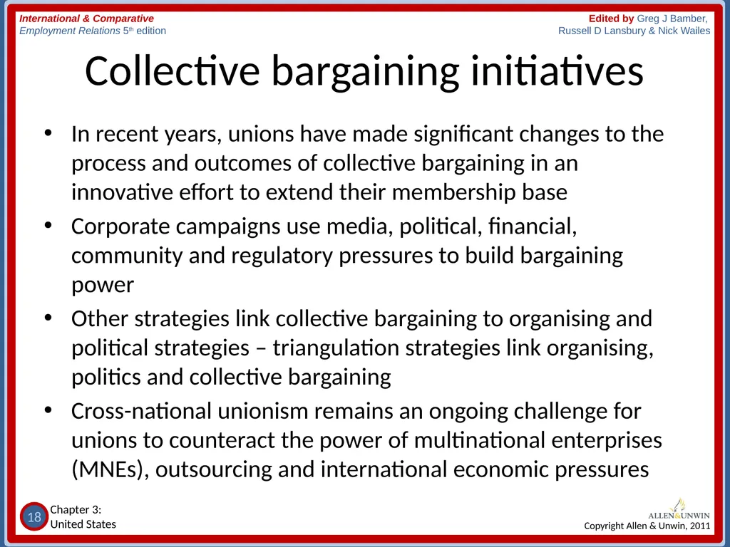 CHAPTER 3 Employment Relations in the United - slide 18 of 22