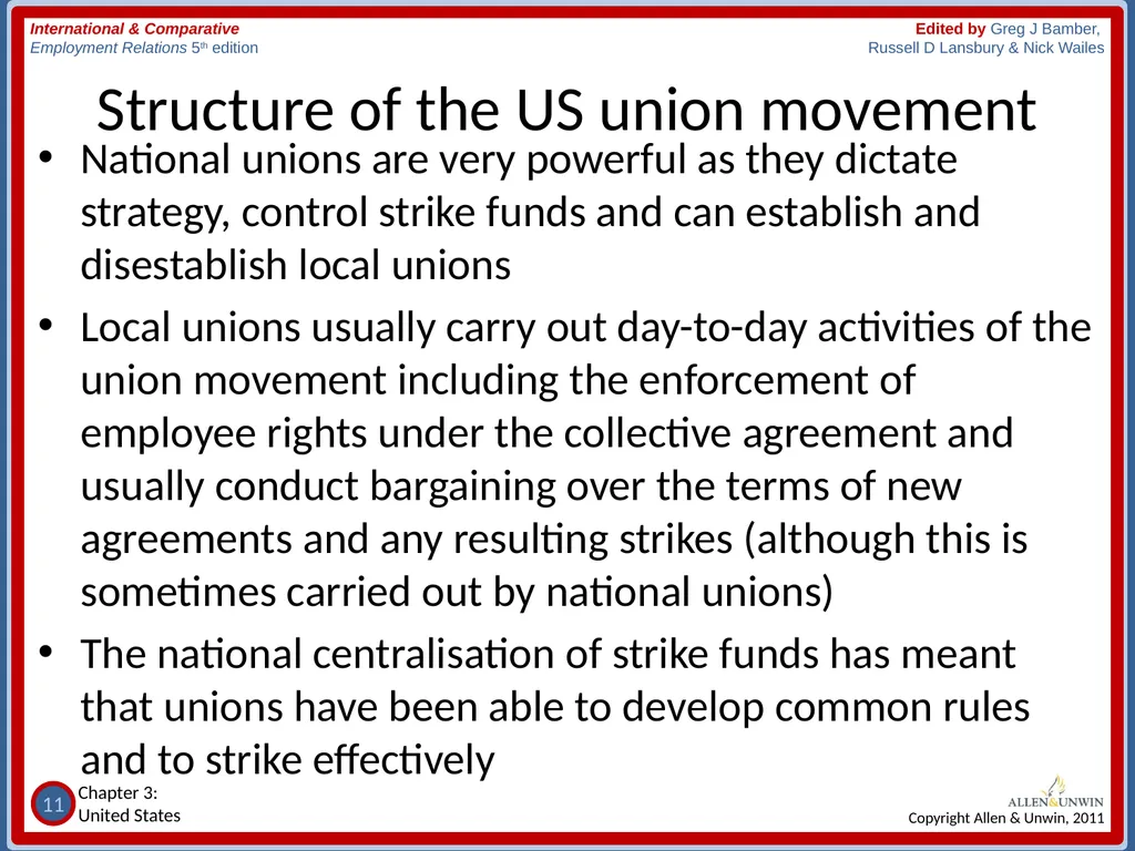 CHAPTER 3 Employment Relations in the United - slide 11 of 22