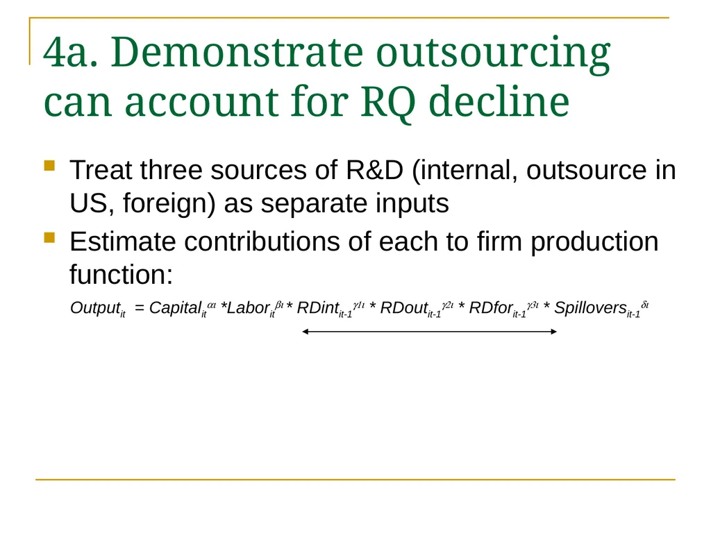 Outsourced R&D and GDP Growth Anne Marie Knott - slide 11 of 18