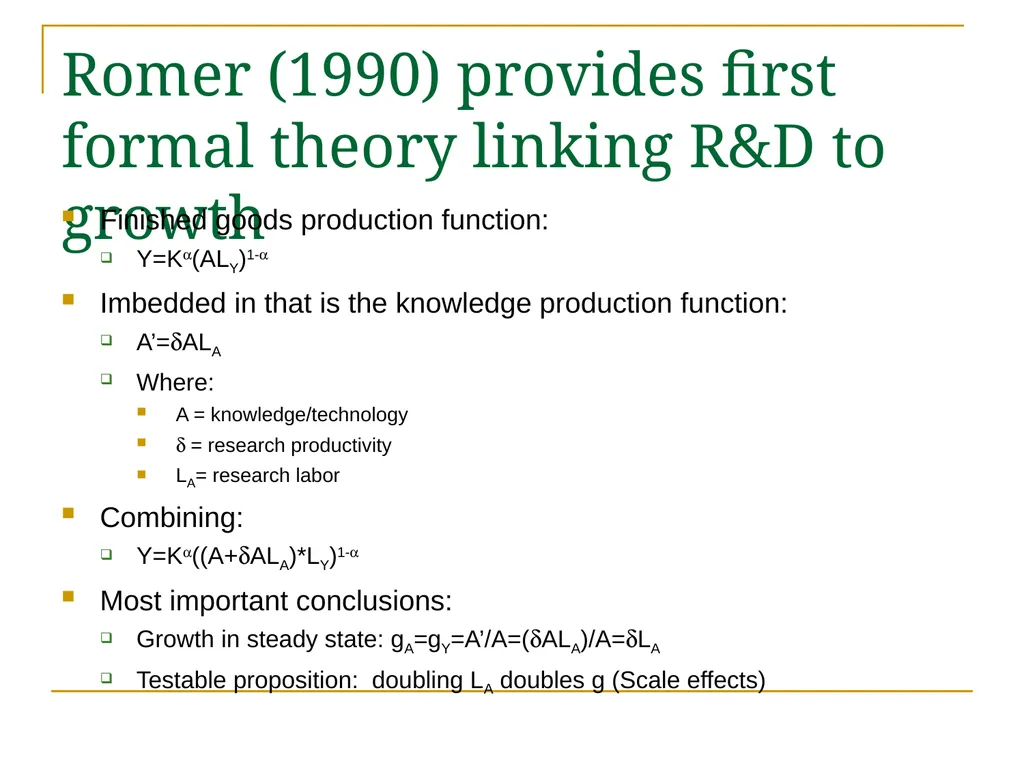 Outsourced R&D and GDP Growth Anne Marie Knott - slide 2 of 18
