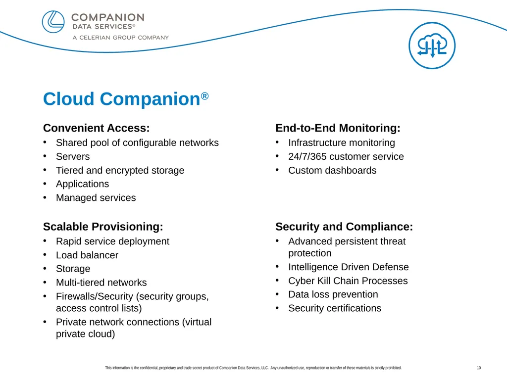 Overview of Companion Data Services, LLC Lola - slide 10 of 17