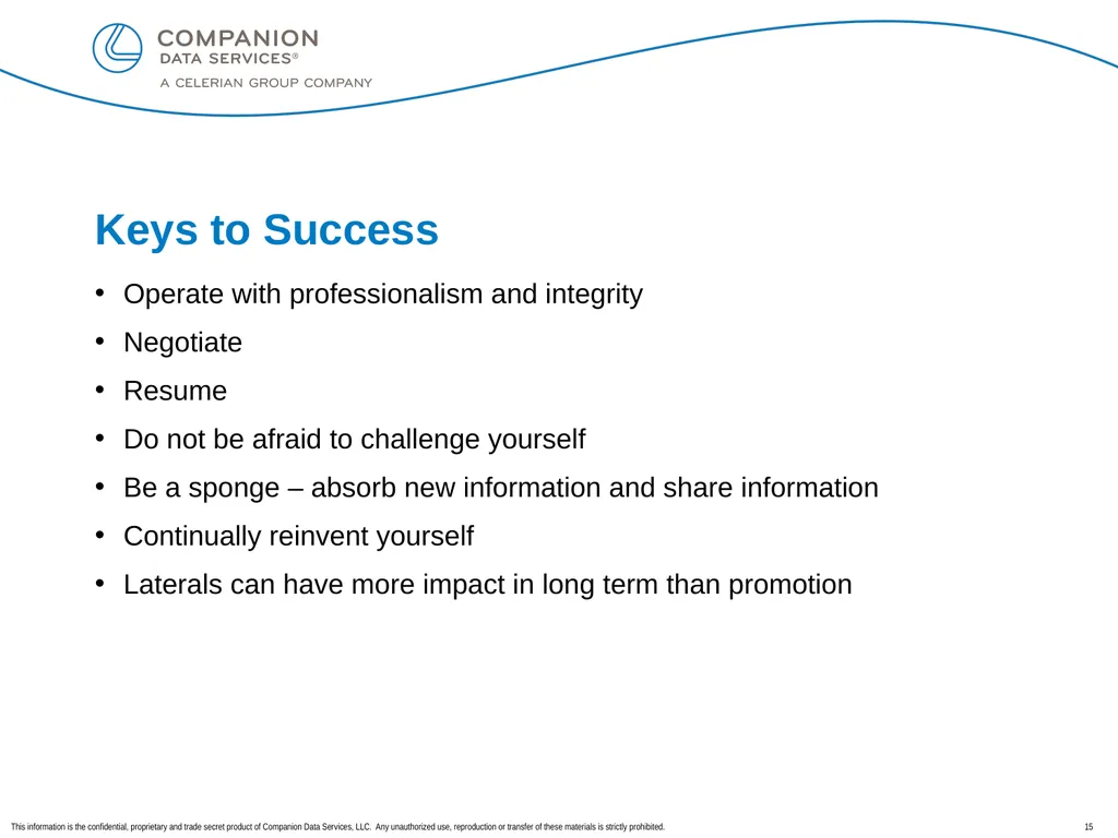 Overview of Companion Data Services, LLC Lola - slide 15 of 17