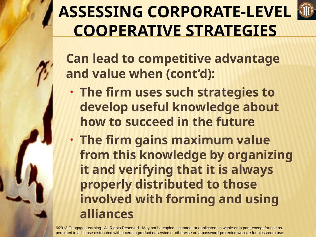 PART 2: STRATEGIC ACTIONS: STRATEGY FORMULATION - slide 46 of 57
