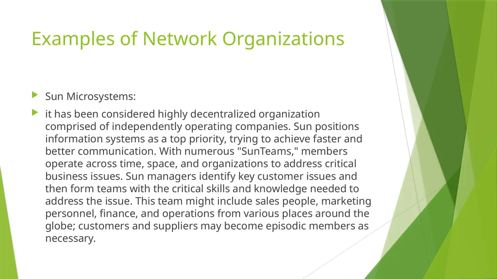 NETWORK ORGANIZATIONS ORHAN BALIKÇI Introduction - slide 12 of 16