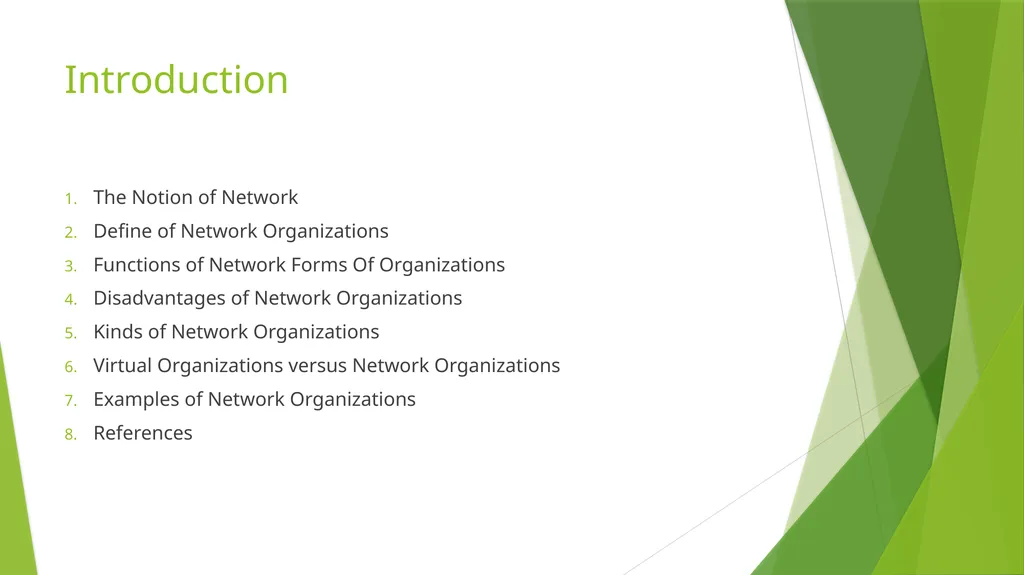 NETWORK ORGANIZATIONS ORHAN BALIKÇI Introduction - slide 2 of 16