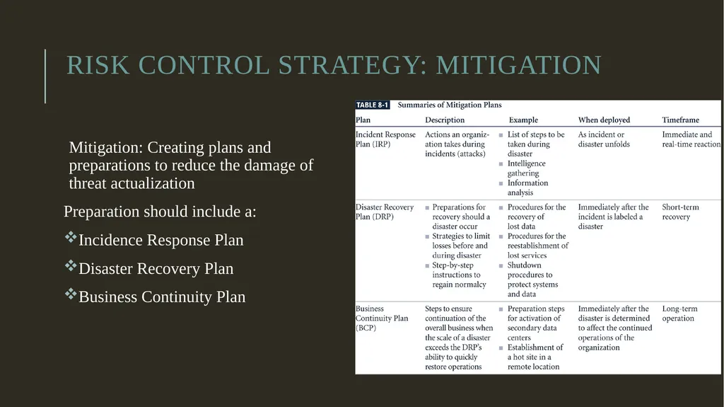 Security Risk Analysis and Management Risk - slide 17 of 22