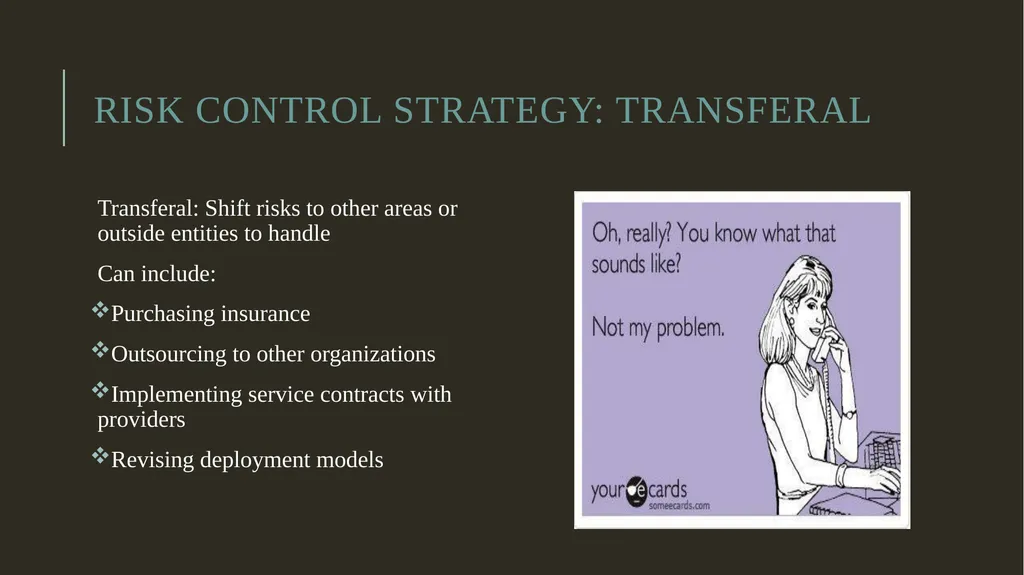 Security Risk Analysis and Management Risk - slide 16 of 22