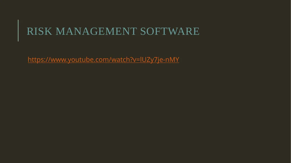 Security Risk Analysis and Management Risk - slide 22 of 22