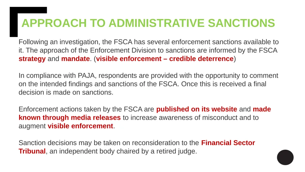 INTRODUCTION The Enforcement Division (Division) - slide 5 of 22