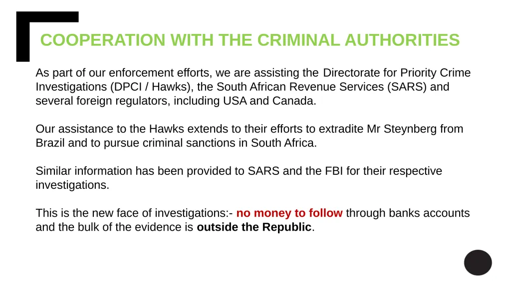 INTRODUCTION The Enforcement Division (Division) - slide 14 of 22