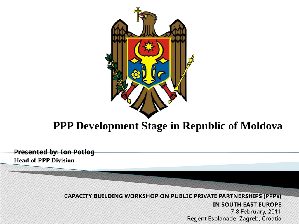 PPP Development Stage in Republic of Moldova - slide 1 of 13