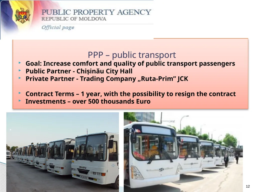 PPP Development Stage in Republic of Moldova - slide 12 of 13