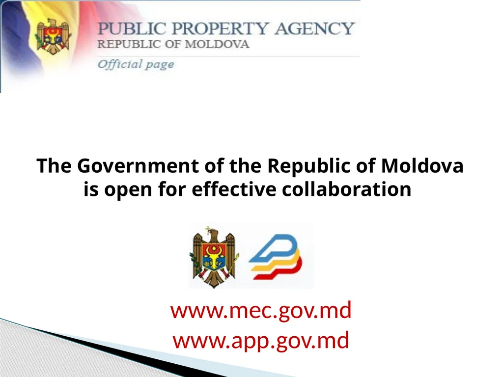 PPP Development Stage in Republic of Moldova - slide 13 of 13