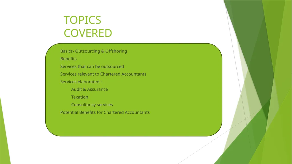 Opportunities for Chartered Accountants in - slide 2 of 13