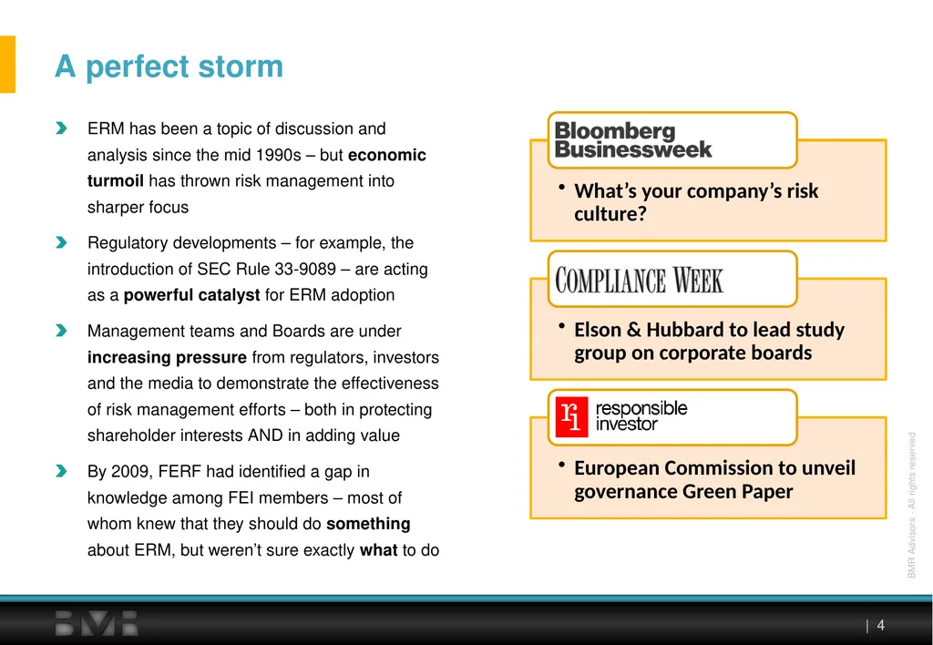 Enterprise Risk Management Insights & - slide 4 of 27