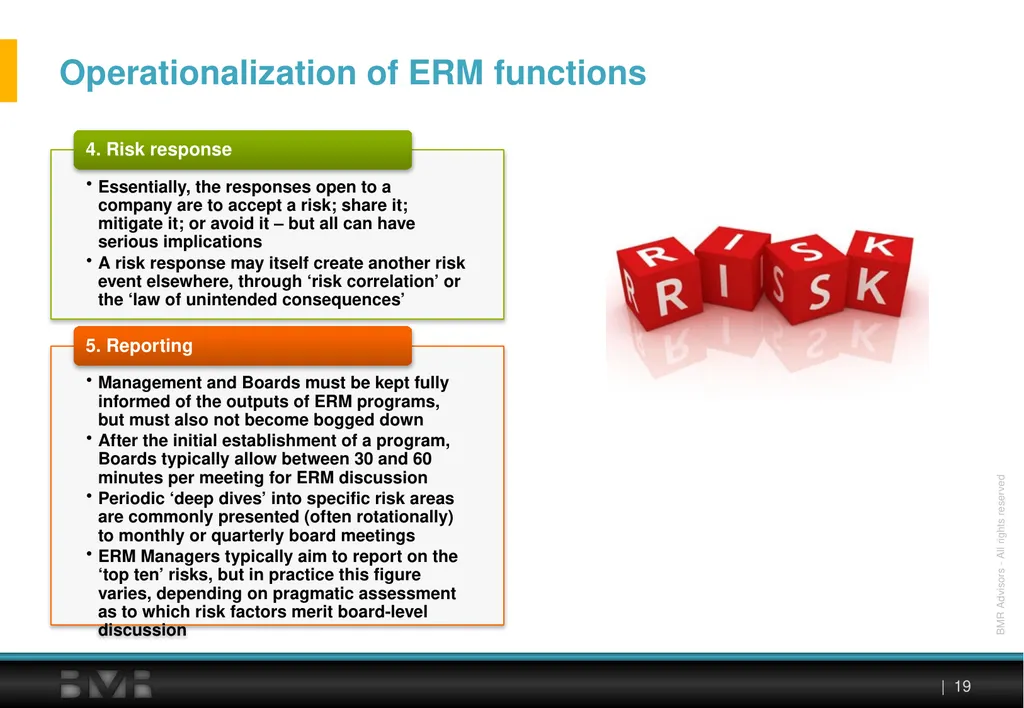 Enterprise Risk Management Insights & - slide 19 of 27