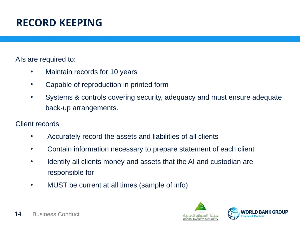 WORKSHOP ON proposed CMA regulations BUSINESS - slide 14 of 17