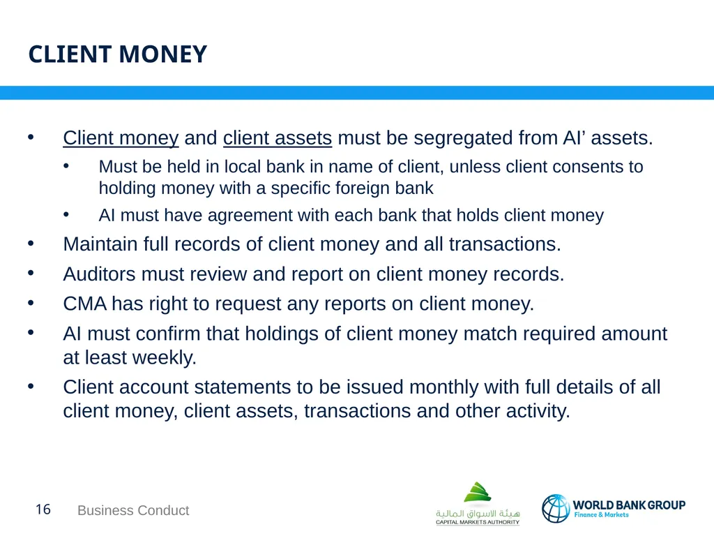 WORKSHOP ON proposed CMA regulations BUSINESS - slide 16 of 17