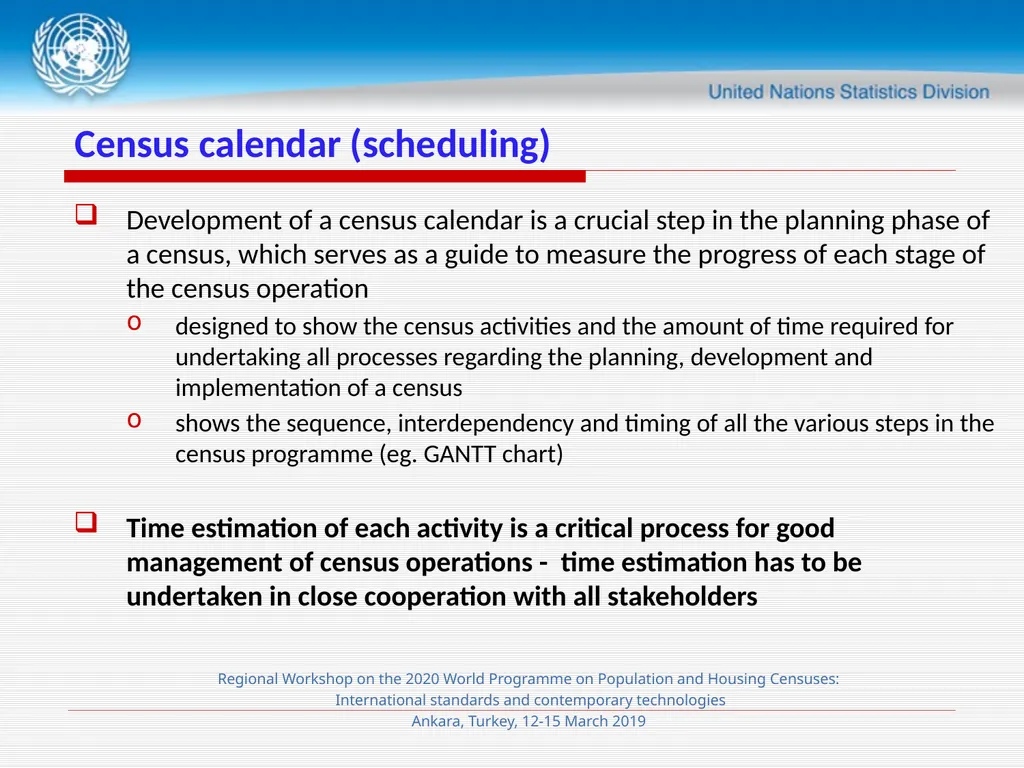 Session 4 Census Planning and Management Meryem - slide 18 of 29