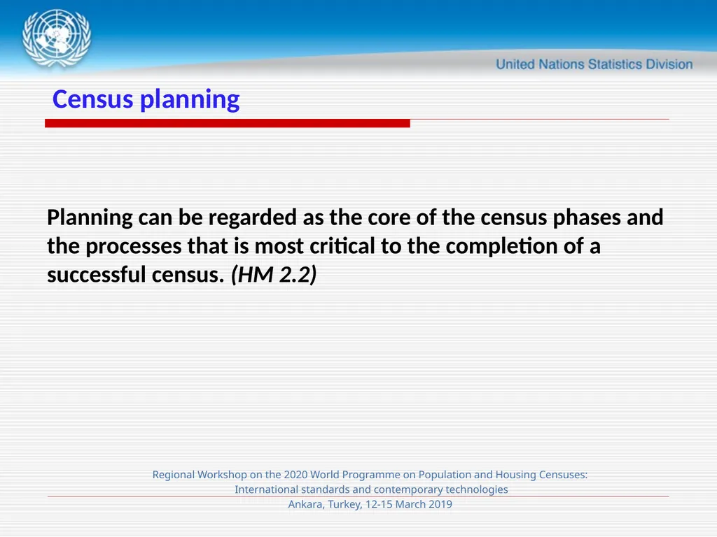 Session 4 Census Planning and Management Meryem - slide 2 of 29