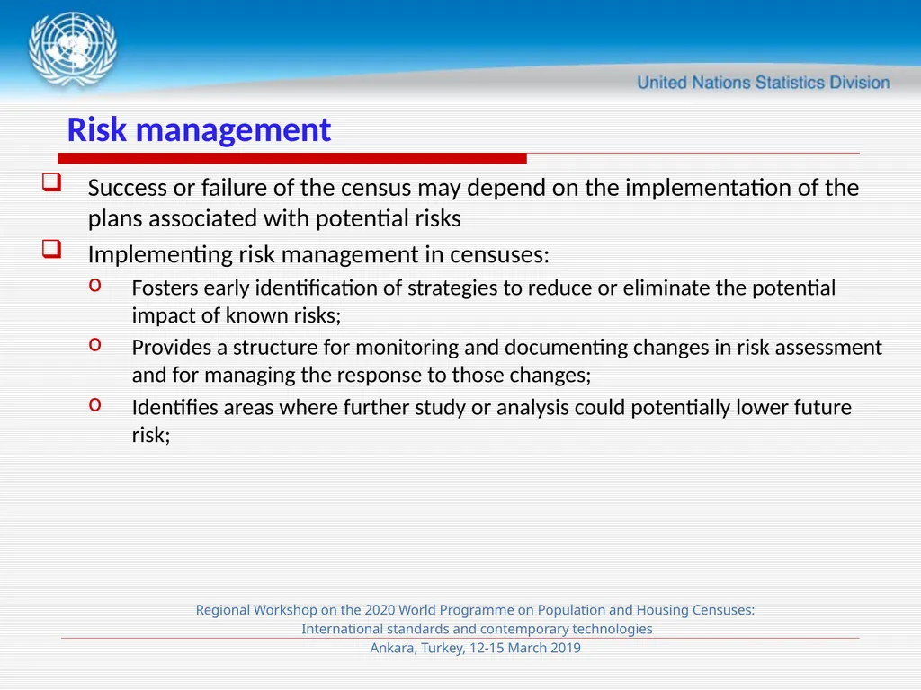 Session 4 Census Planning and Management Meryem - slide 16 of 29
