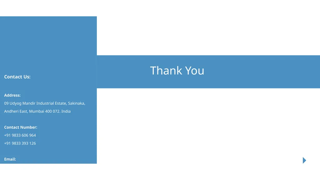 Meeting Needs. Exceeding Expectations 2 About Us - slide 9 of 9