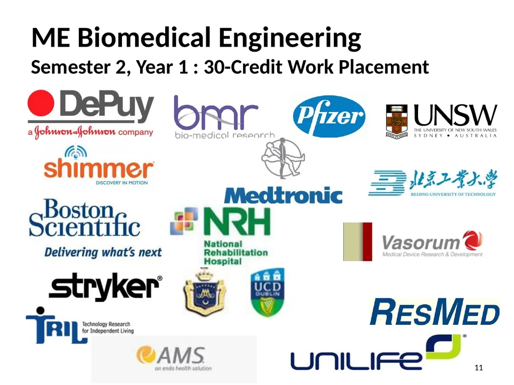 Biomedical Engineering 2014 Dr Eoin O’Cearbhaill - slide 11 of 15