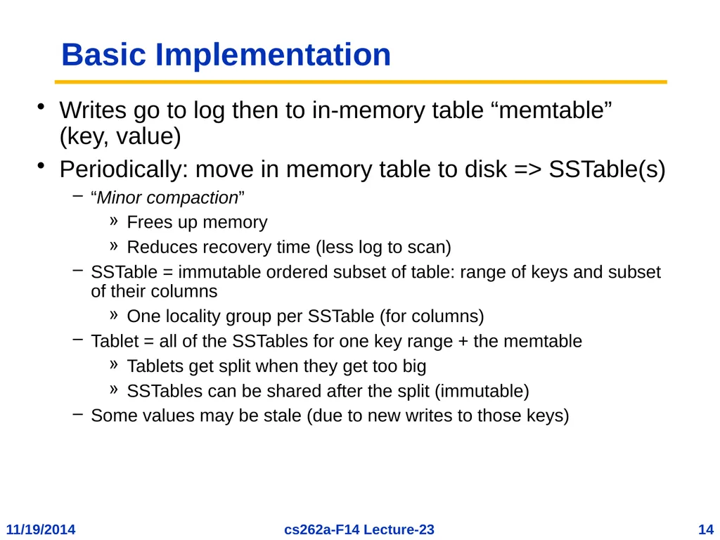 EECS 262a Advanced Topics in Computer Systems - slide 14 of 53