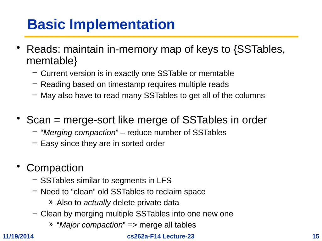 EECS 262a Advanced Topics in Computer Systems - slide 15 of 53