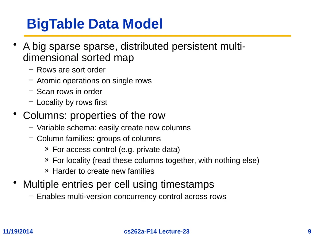 EECS 262a Advanced Topics in Computer Systems - slide 9 of 53