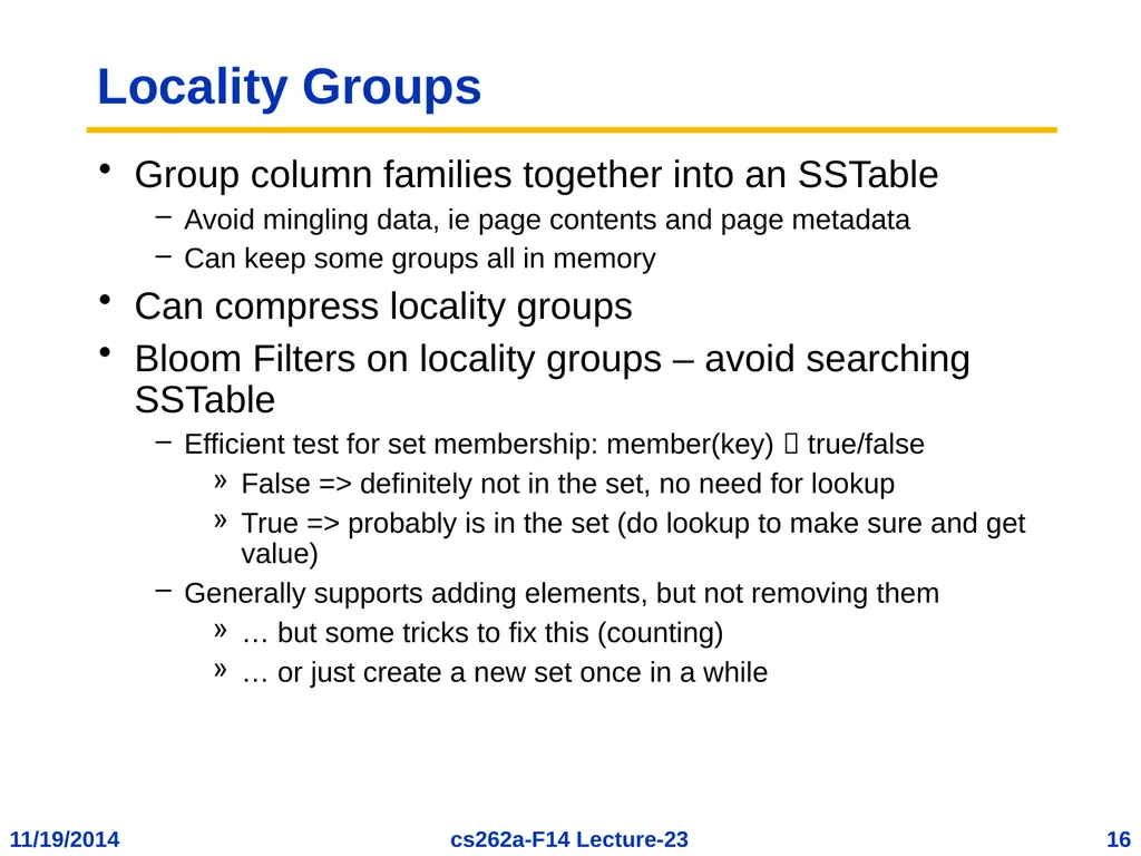EECS 262a Advanced Topics in Computer Systems - slide 16 of 53