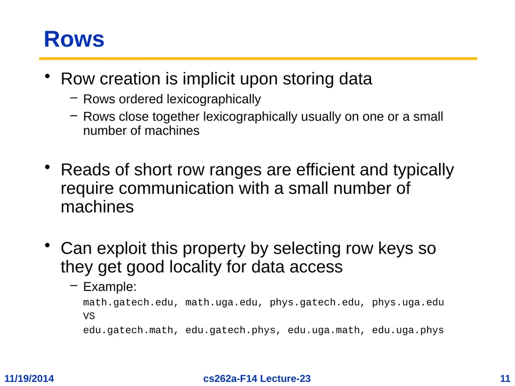 EECS 262a Advanced Topics in Computer Systems - slide 11 of 53